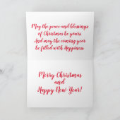 Vrolijk kerstfeest feestdagen kaart (Binnen)