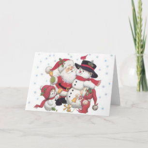 Vrolijk kerstfeest feestdagen kaart