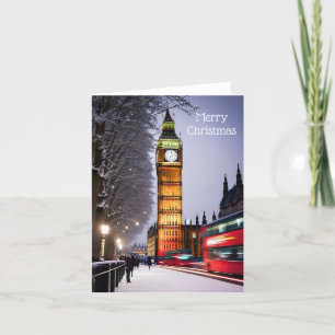 Vrolijk kerstfeest feestdagen kaart