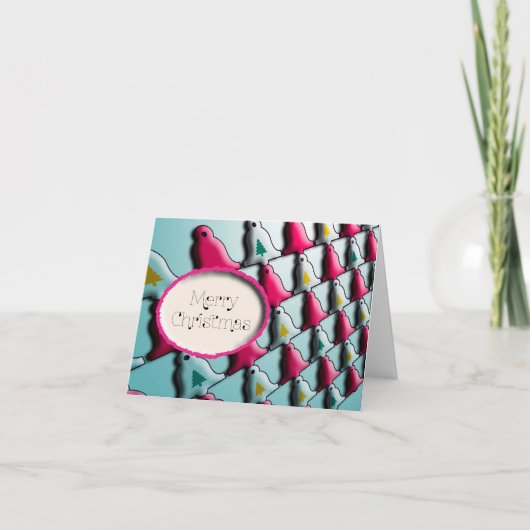 Vrolijk kerstfeest feestdagen kaart (Voorkant)