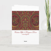 Vrolijk kerstfeest feestdagen kaart (Achterkant)