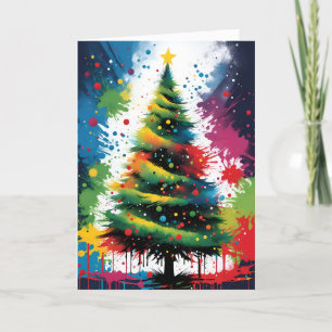 Vrolijk kerstfeest feestdagen kaart