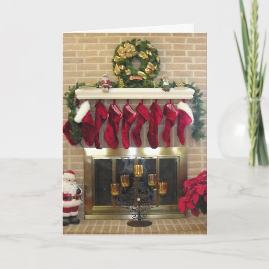 Vrolijk kerstfeest feestdagen kaart (Voorkant)