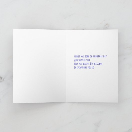 Vrolijk kerstfeest feestdagen kaart (Binnen)