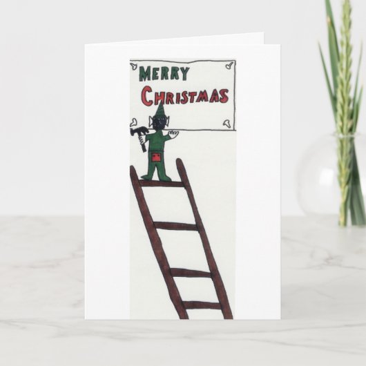 Vrolijk kerstfeest feestdagen kaart (Voorkant)