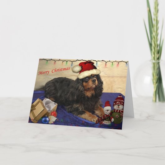 Vrolijk kerstfeest feestdagen kaart (Voorkant)