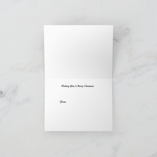 Vrolijk kerstfeest! feestdagen kaart (Binnen)