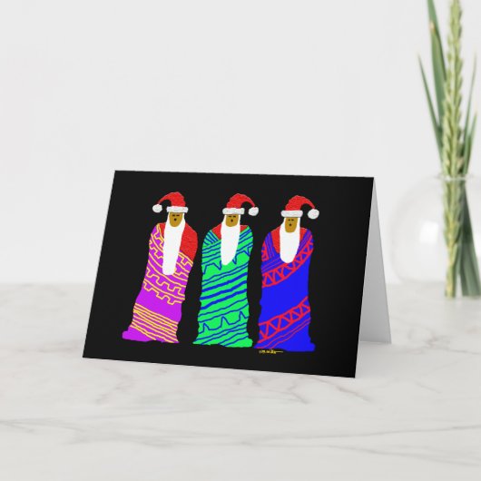 Vrolijk kerstfeest feestdagen kaart (Voorkant)