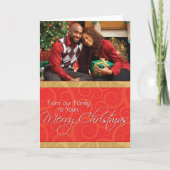 Vrolijk kerstfeest feestdagen kaart (Voorkant)