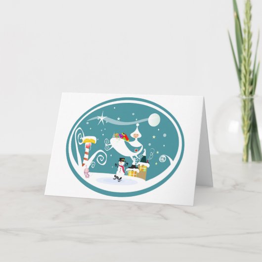 Vrolijk kerstfeest feestdagen kaart (Voorkant)