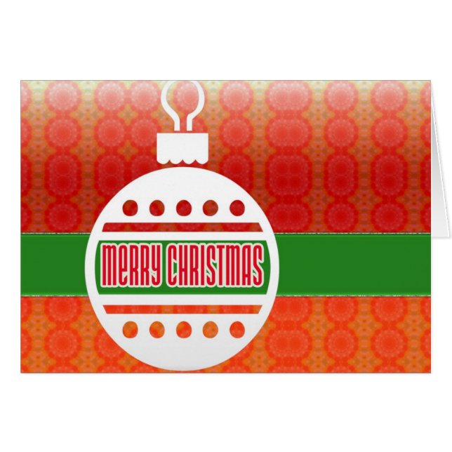 Vrolijk kerstfeest Feestdagen Kaart (Voorkant Horizontaal)