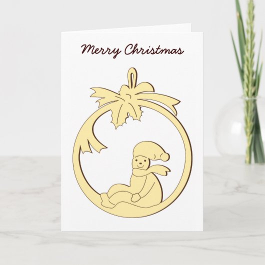 Vrolijk kerstfeest feestdagen kaart (Voorkant)