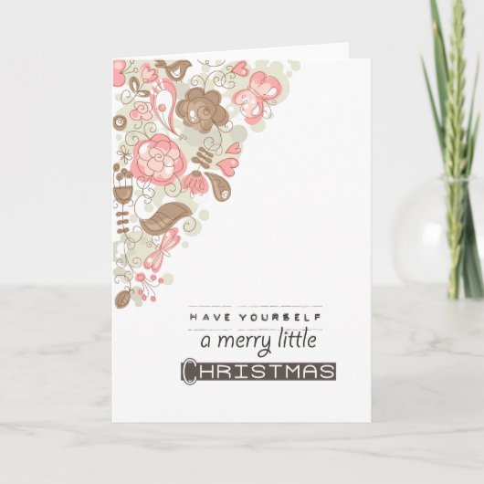 Vrolijk kerstfeest feestdagen kaart (Voorkant)