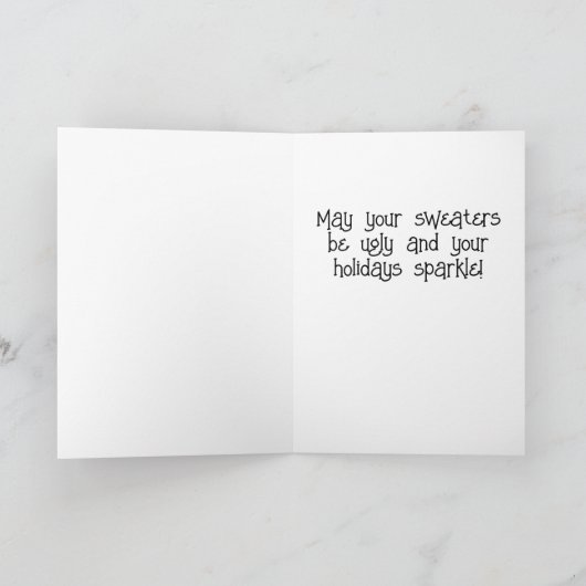 Vrolijk kerstfeest feestdagen kaart (Binnen)