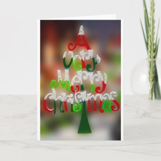 vrolijk kerstfeest feestdagen kaart (Voorkant)