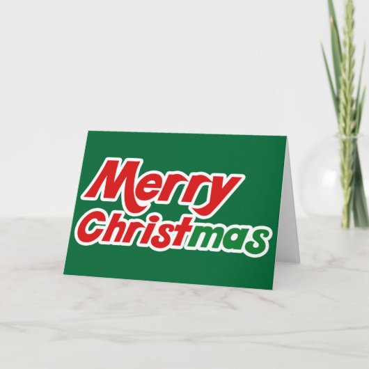 Vrolijk kerstfeest feestdagen kaart (Voorkant)