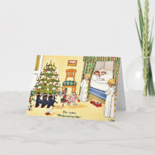 Vrolijk kerstfeest feestdagen kaart