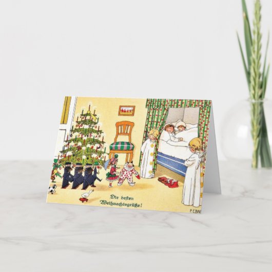 Vrolijk kerstfeest feestdagen kaart (Voorkant)