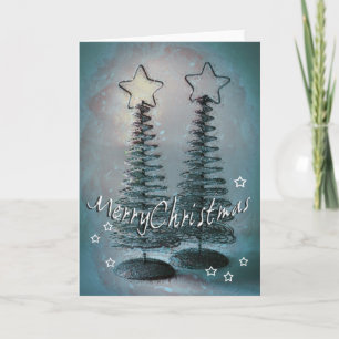 Vrolijk kerstfeest feestdagen kaart