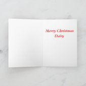 Vrolijk kerstfeest feestdagen kaart (Binnen)