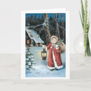Vrolijk kerstfeest feestdagen kaart