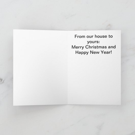 Vrolijk kerstfeest feestdagen kaart (Binnen)