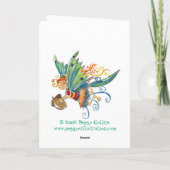 Vrolijk kerstfeest feestdagen kaart (Achterkant)