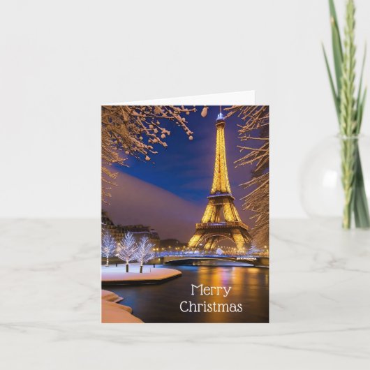 Vrolijk kerstfeest feestdagen kaart (Voorkant)