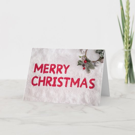 vrolijk kerstfeest feestdagen kaart (Voorkant)