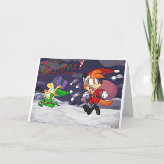 Vrolijk kerstfeest feestdagen kaart