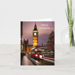 Vrolijk kerstfeest feestdagen kaart