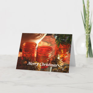 Vrolijk kerstfeest feestdagen kaart