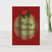 Vrolijk kerstfeest feestdagen kaart (Voorkant)