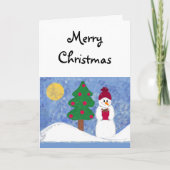 Vrolijk kerstfeest feestdagen kaart (Voorkant)