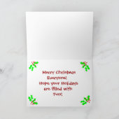 Vrolijk kerstfeest! feestdagen kaart (Binnen)