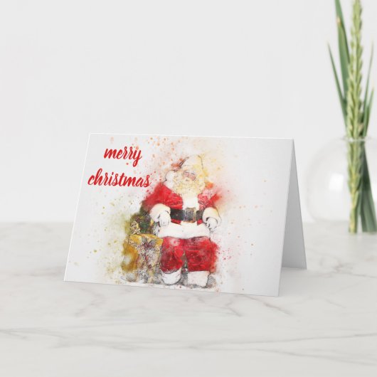 Vrolijk kerstfeest feestdagen kaart (Voorkant)