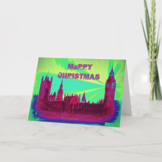 "vrolijk kerstfeest" feestdagen kaart (Voorkant)