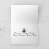 Vrolijk kerstfeest feestdagen kaart (Binnen)