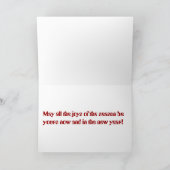 Vrolijk kerstfeest! feestdagen kaart (Binnen)