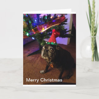 Vrolijk kerstfeest feestdagen kaart