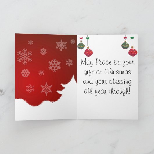 Vrolijk kerstfeest feestdagen kaart (Binnen)