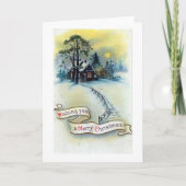 Vrolijk kerstfeest feestdagen kaart (Voorkant)