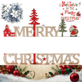 Vrolijk kerstfeest Feestdagen Ornament Kaart