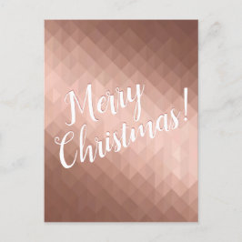 Vrolijk kerstfeest feestdagen roos gouden kerkseiz briefkaart