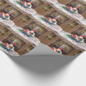 Vrolijk kerstfeest feestdagen ver van huis Geïnspi Cadeaupapier (Hoek)