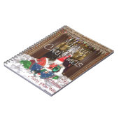 Vrolijk kerstfeest feestdagen ver van huis Geïnspi Notitieboek (Linkerzijde)