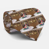 Vrolijk kerstfeest feestdagen ver van huis Geïnspi Stropdas (Opgerold)