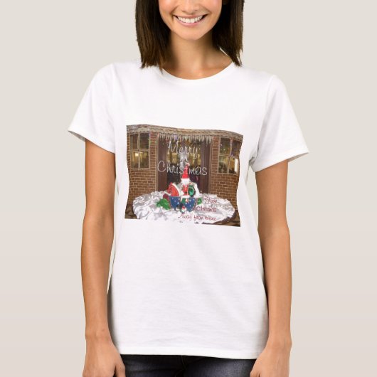 Vrolijk kerstfeest feestdagen ver van huis Geïnspi T-shirt (Voorkant)