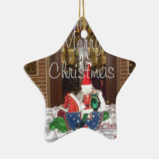 Vrolijk kerstfeest Feestdagen weg van huis Collect Keramisch Ornament (Rechts)