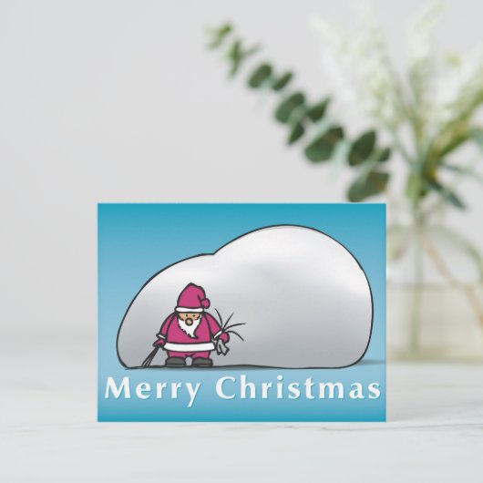 Vrolijk kerstfeest feestdagenkaart (Staand voorkant)